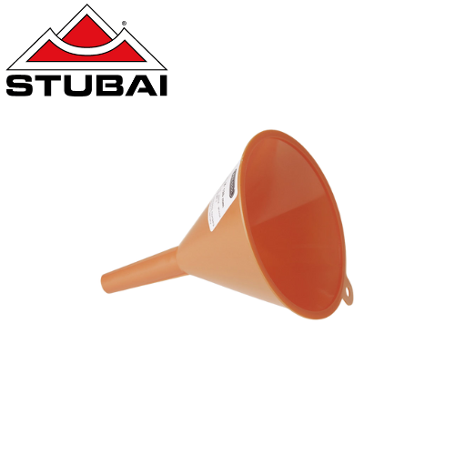 Stubai - Trichter PE Orange, Höhe 180 mm, Auslauf 15 mm - Robuster und Chemikalienbeständiger Trichter BiLi SHOP