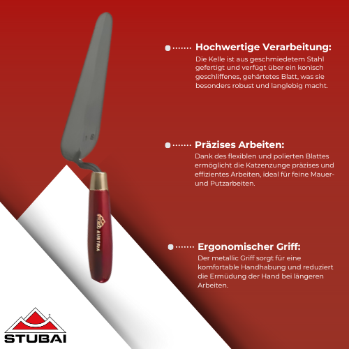 Stubai - Katzenzunge met.rot. Serie AKTION - 140 mm BiLi SHOP